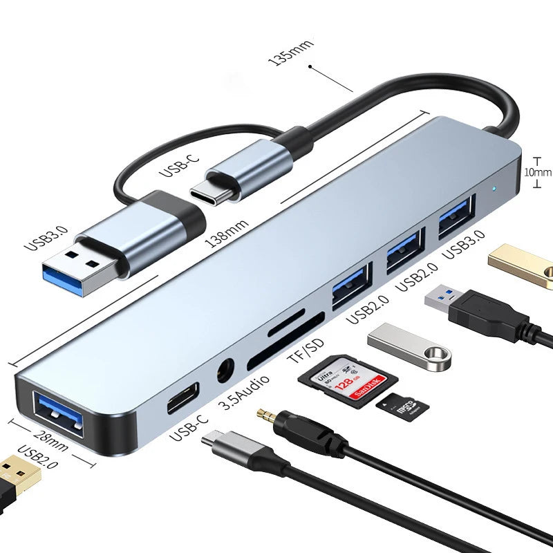 8 in 2 USB
